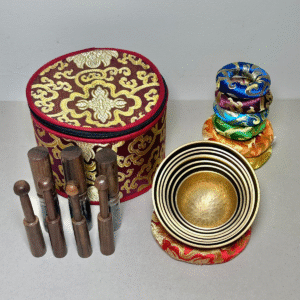 Hand Hammered Tibetan Singing Bowl Set Of 7
